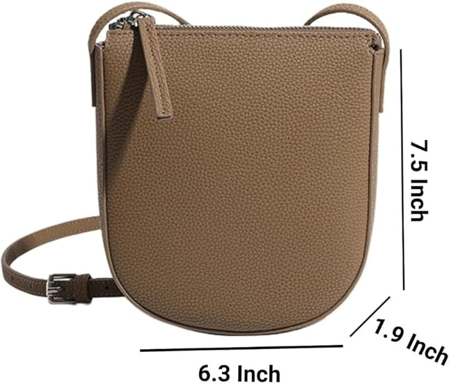 Small Genuine Leather Crossbody Bag, Phone Wallet Purse with Adjustable Strap, Shoulder Bag for Women