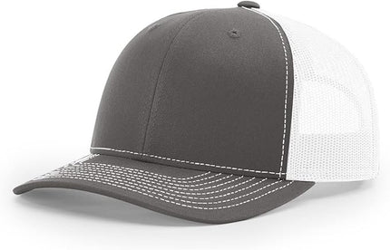 Richardson 112 Trucker Hat - Premium Adjustable Snapback Hat - Structured Six Panel Richardson Blank Caps