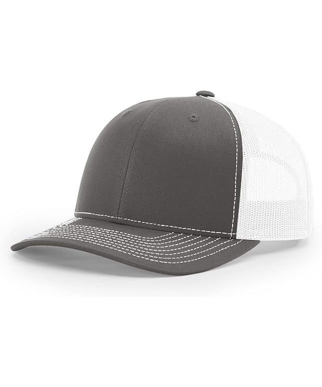 Richardson 112 Trucker Hat - Premium Adjustable Snapback Hat - Structured Six Panel Richardson Blank Caps