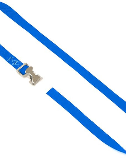 PowerTye 1in x 4ft Utility Lashing Strap - Made in USA - 150 lb. Working Load Limit / 450 lb. Breaking Strength, Blue (4-Pack)