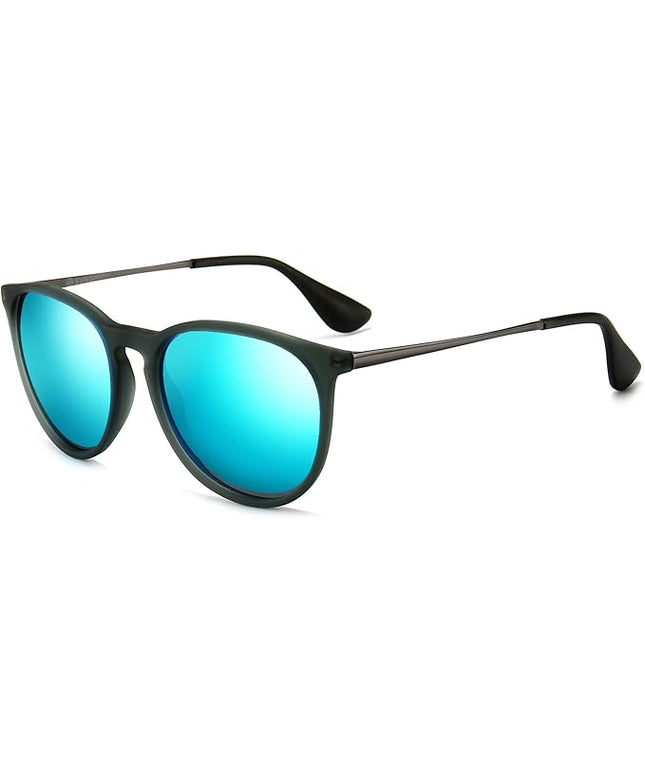 SUNGAIT Premium Vintage Round Sunglasses for Women Men Classic Retro Trendy Style