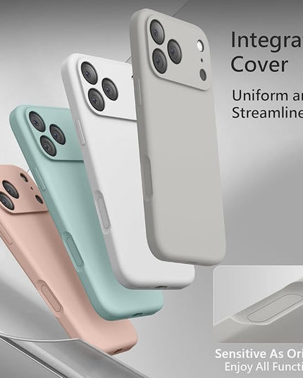 FireNova Magnetic for iPhone 17 Pro Max Case, Compatible with MagSafe, [Integrated Silicone Camera Control Button] [Camera Protection] Anti-Scratch Microfiber Lining Phone Case, 6.9", Natural Titanium