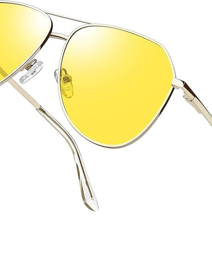 Joopin Polarized Metal Aviation Sunglasses Men, Classic Military Sun Glasses Women, Rectangle Shades UV400 Protection Costume