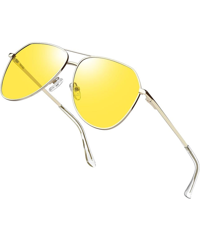 Joopin Polarized Metal Aviation Sunglasses Men, Classic Military Sun Glasses Women, Rectangle Shades UV400 Protection Costume