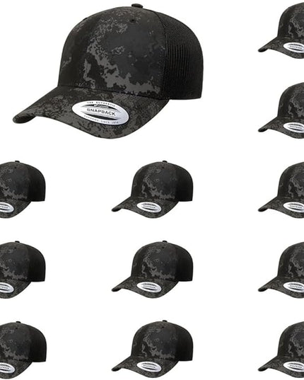 Yupoong Classic Premium Mesh 6 Panel Retro Trucker Cap | Mid Profile Snapback | OSFA | Bulk Pack Available