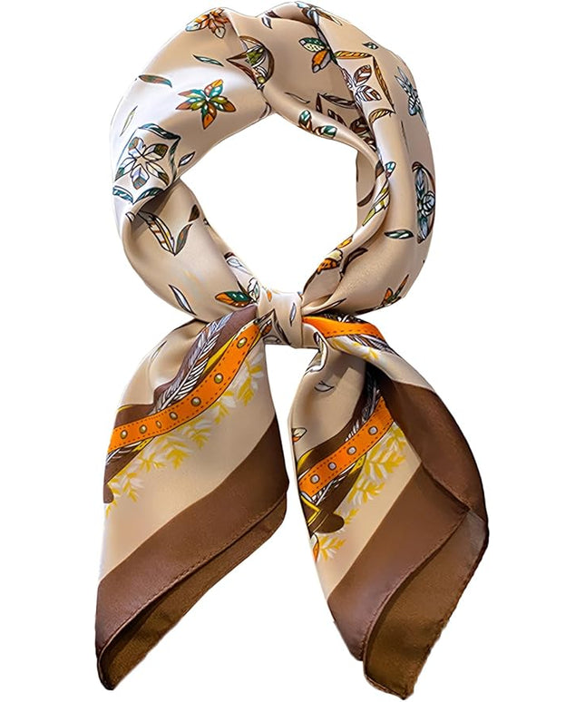 Head Bandanas Scarf for Women Silk Satin Hair Scarf Lightweight Vintage Fashion Square Neck Scarves Gift