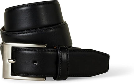 Amazon Essentials Men's Leather Belt, Classic Style