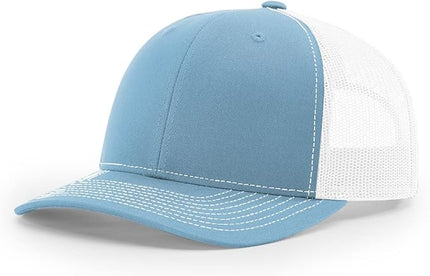 Richardson 112 Trucker Hat - Premium Adjustable Snapback Hat - Structured Six Panel Richardson Blank Caps