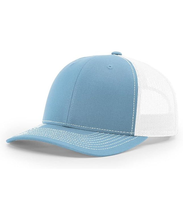 Richardson 112 Trucker Hat - Premium Adjustable Snapback Hat - Structured Six Panel Richardson Blank Caps