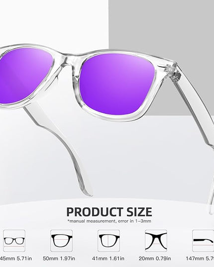 MEETSUN Polarized Sunglasses for Women Men Classic Retro Square Frame Driving Sun Glasses UV Protection