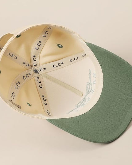 MIRMARU Two-Tone Vintage Canvas Trucker Hats for Men & Women, Adjustable Size Baseball Caps with Trendy Embroidered Design