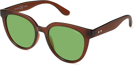 SOJOS Trendy Cat Eye Round Polarized Sunglasses for Women Fashion UV Protection Sunnies Sunglasses SJ2175