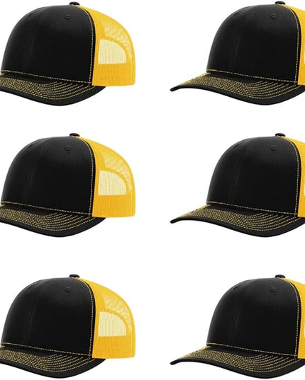 Richardson 112 Classic Six-Panel Adjustable Snapback Trucker Cap | Bulk Packs Available