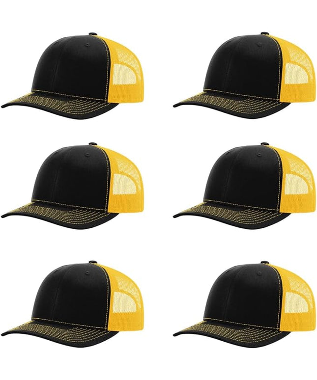 Richardson 112 Classic Six-Panel Adjustable Snapback Trucker Cap | Bulk Packs Available