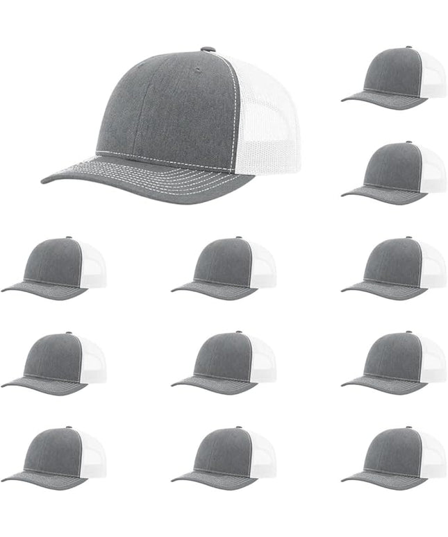 Richardson 112 Classic Six-Panel Adjustable Snapback Trucker Cap | Bulk Packs Available