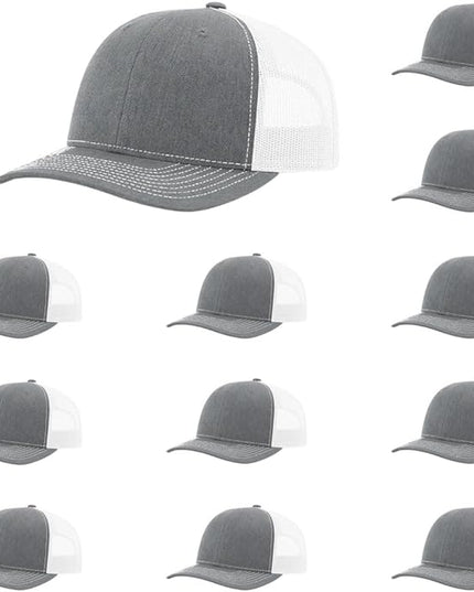 Richardson 112 Classic Six-Panel Adjustable Snapback Trucker Cap | Bulk Packs Available