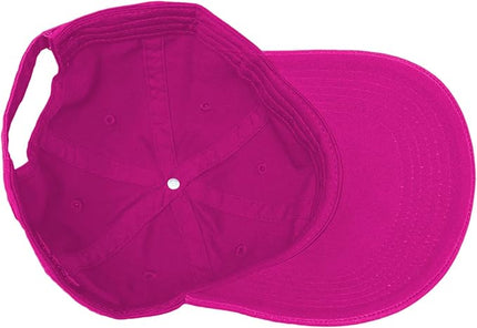 Glory Max 100% Cotton Baseball Cap Classic Plain Low Profile Golf Dad Hat Buckle Adjustable