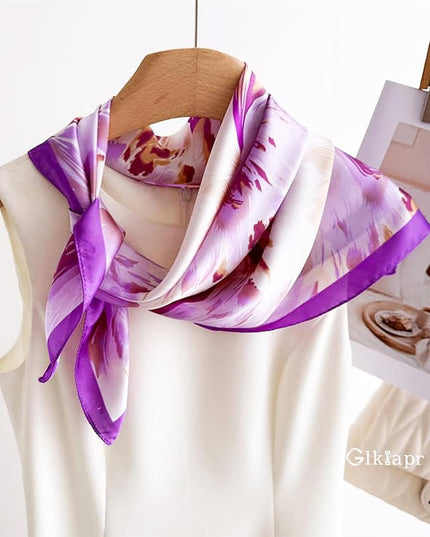 Satin Bandana Headscarf for Women Silky Hair Scarves for Fashion Lightweight