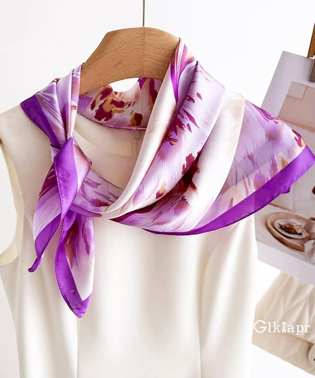Satin Bandana Headscarf for Women Silky Hair Scarves for Fashion Lightweight