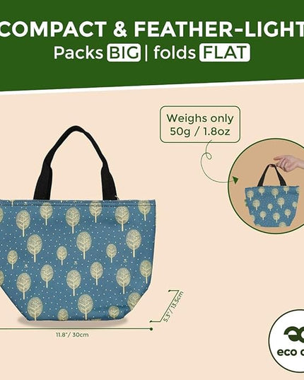 ECO CHIC Insulated Lunch Bag - Waterproof, Reusable Office Lunch Tote Bag for Women & Men - Durable Cooler in Cute Colorful Designs - Ideal for daily lunching