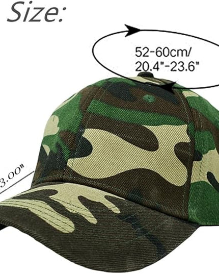 Glory Max Plain Baseball Cap Hook & Loop Strap Adjustable Solid Blank Curved Visor Hat
