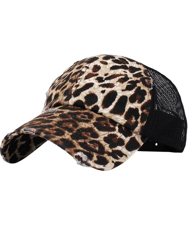KBETHOS Vintage Washed Distressed Cotton Dad Hat Baseball Cap Adjustable Polo Trucker Unisex Style Headwear