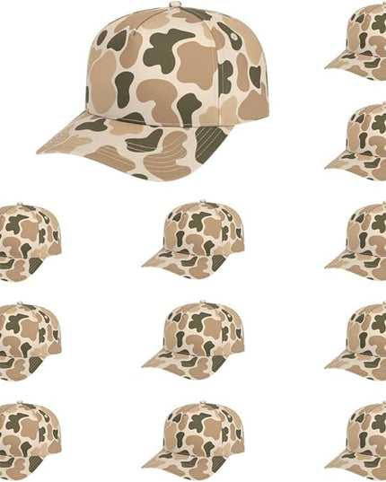 The Hat Pros Cap America i2026 Mid Profile 5-Panel Daybreak Camo Cap w/Quick-Dry Sweatband & Adjustable Snapback