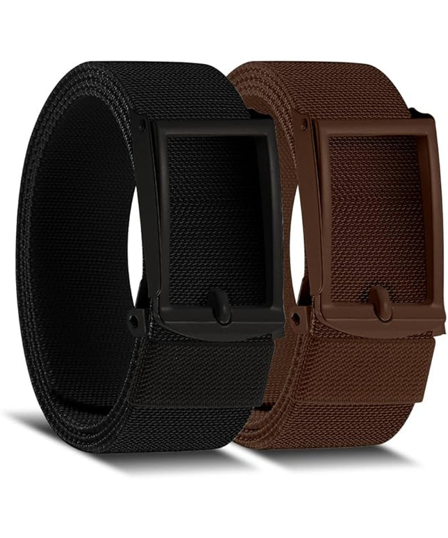 DOOPAI Stretch Canvas Belt for Men, Adjustable Elastic Holeless Web Belt for Casual, Golf, and Work, with Bottle Opener