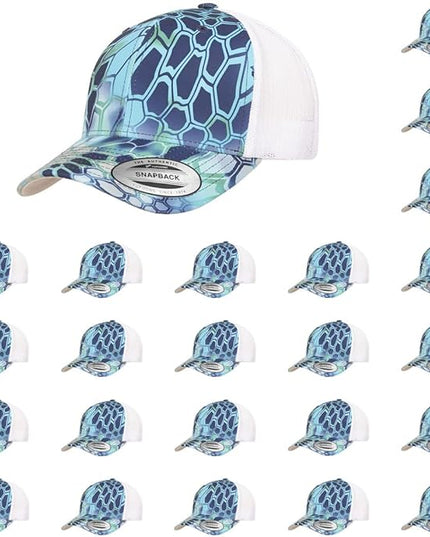 Yupoong Classic Premium Mesh 6 Panel Retro Trucker Cap | Mid Profile Snapback | OSFA | Bulk Pack Available
