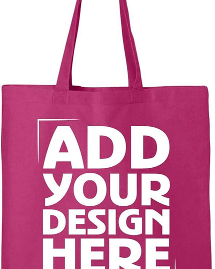 shop4ever Personalized Custom Design Your Own Eco Cotton Tote Reusable Shopping Bag Customizable Gift