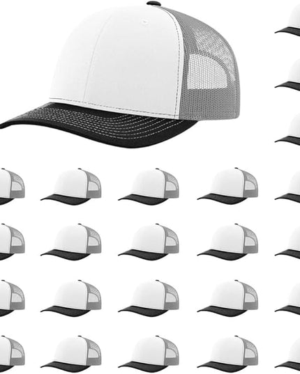 Richardson 112 Classic Six-Panel Adjustable Snapback Trucker Cap | Bulk Packs Available
