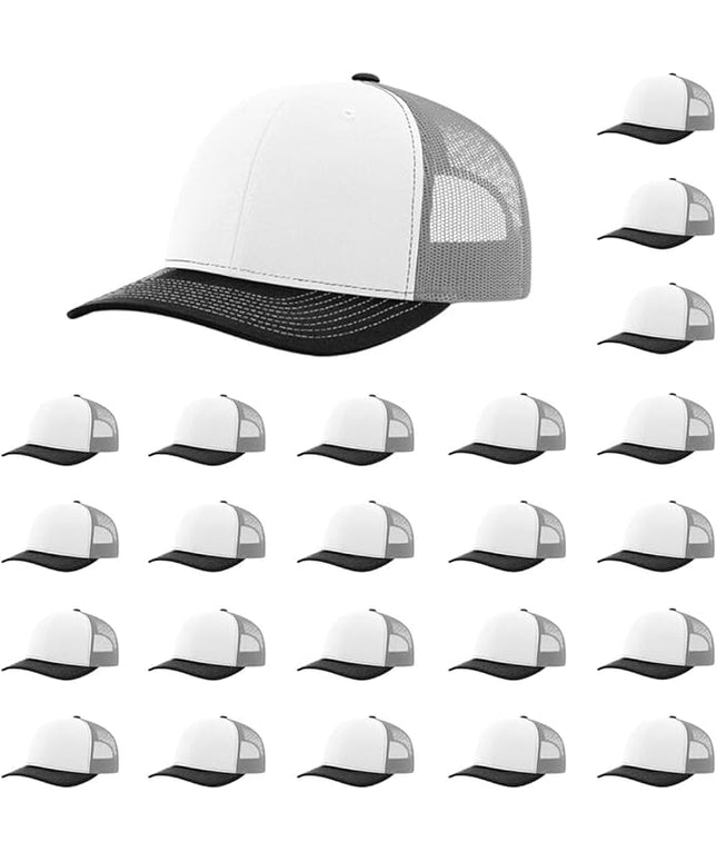 Richardson 112 Classic Six-Panel Adjustable Snapback Trucker Cap | Bulk Packs Available