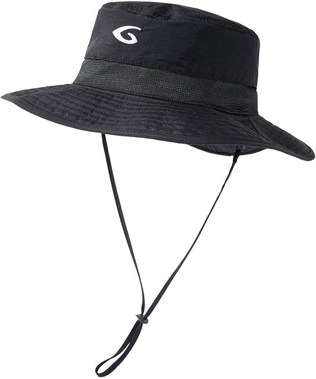 Oversized XL XXL Waterproof Sun Hat for Big Heads Mesh Bucket Hat Wide Brim Adjustable Packable Hiking Beach Fishing
