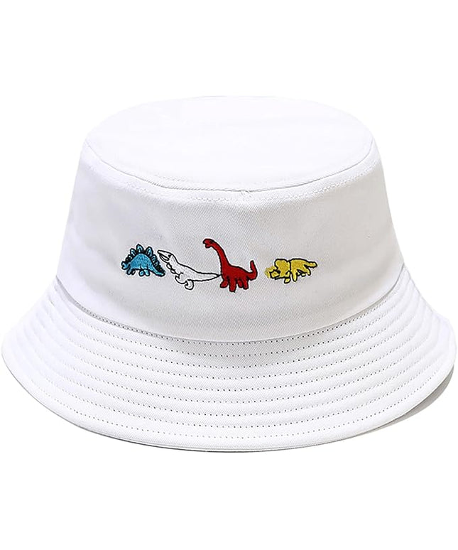XYIYI Fashion Embroidery Bucket Hat Cotton Beach Fisherman Hats for Women Girls
