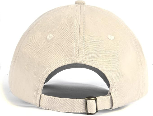 Zylioo XL XXL Oversize Baseball Cap, 100% Cotton Adjustable Dad Hat for Big Heads 23.5"-25.5", Soft Crown Large Size Cap