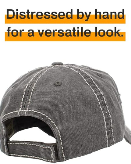 KBETHOS Vintage Washed Distressed Cotton Dad Hat Baseball Cap Adjustable Polo Trucker Unisex Style Headwear