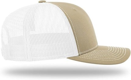 Richardson 112 Trucker Hat - Premium Adjustable Snapback Hat - Structured Six Panel Richardson Blank Caps