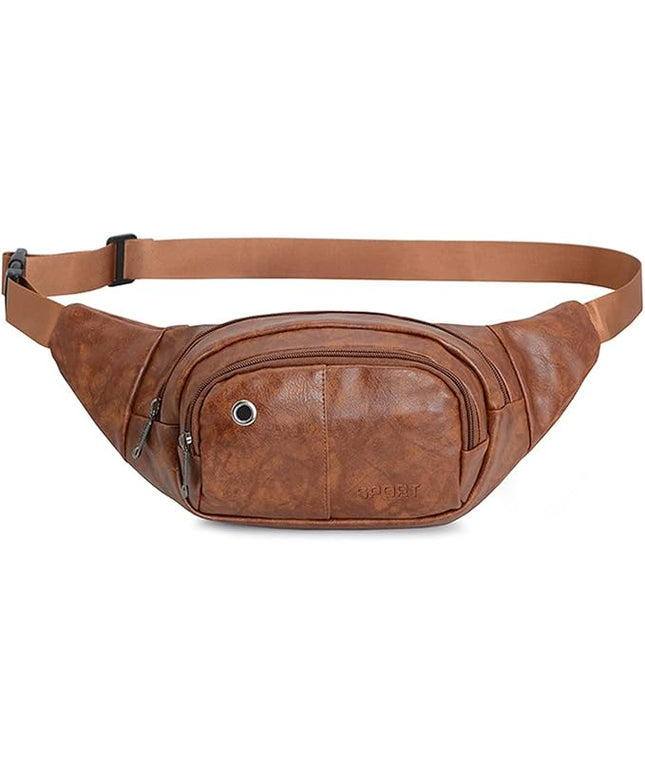 DAITET Crossbody Fanny Pack for Men&Women,Large Waist Bag & Hip Bum Bag with Adjustable Strap for Outdoors Workout Traveling Casual Running Hiking Cycling