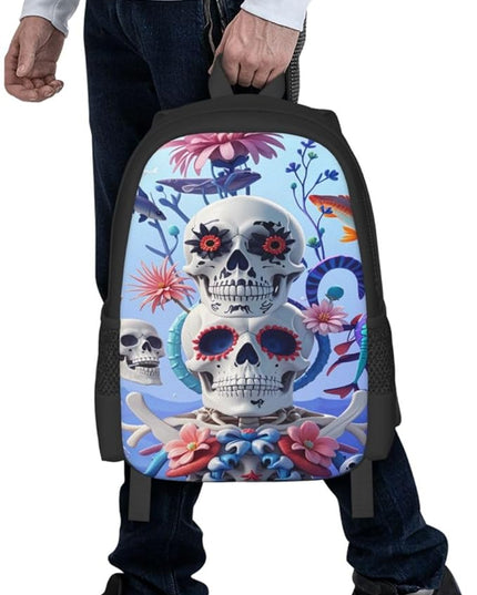 Skeleton Ocean Laptop Backpack Fits 15 Inch Laptop Hiking Backpack Backpacks For Computer