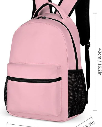 Fashion Pink Backpack Lightweight Large Capacity Laptop Daybag for Travel Work