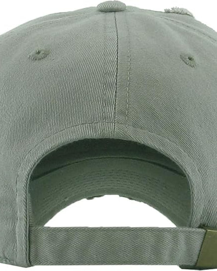 KBETHOS Vintage Washed Distressed Cotton Dad Hat Baseball Cap Adjustable Polo Trucker Unisex Style Headwear