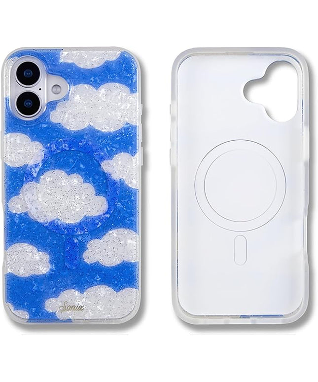 Sonix Case for iPhone 16 Plus | Compatible with MagSafe | 10ft Drop Tested | Glitter Clouds | Day Dream