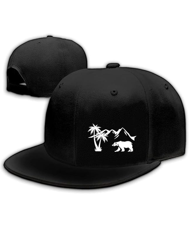 Skull Finger Flat Bill Hats for Men Black Mens Snapback Hat Baseball Cap Fitted Hat Rock N Roll Skeleton Hand Snap Backpack