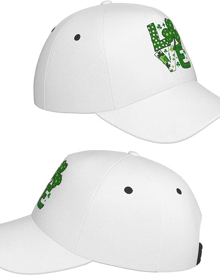 St. Patrick's Day Baseball Cap, Irish Green Clover Trucker Hat for Men Women, Fashion Adjustable Sun Visor Dad Hat