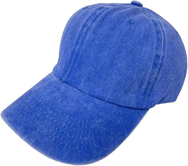 Roytrense Unisex 100% Cotton Washed Low Profile Dad Hat - Adjustable Baseball Cap for Outdoor Activities