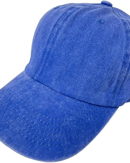 Roytrense Unisex 100% Cotton Washed Low Profile Dad Hat - Adjustable Baseball Cap for Outdoor Activities