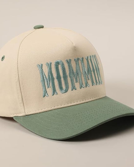 MIRMARU Two-Tone Vintage Canvas Trucker Hats for Men & Women, Adjustable Size Baseball Caps with Trendy Embroidered Design