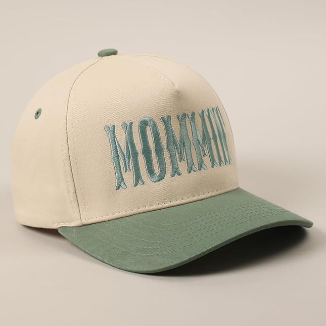 MIRMARU Two-Tone Vintage Canvas Trucker Hats for Men & Women, Adjustable Size Baseball Caps with Trendy Embroidered Design