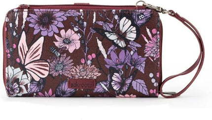 Sakroots Artist Circle Smartphone Crossbody in Coated Canvas, Detachable Wristlet Strap