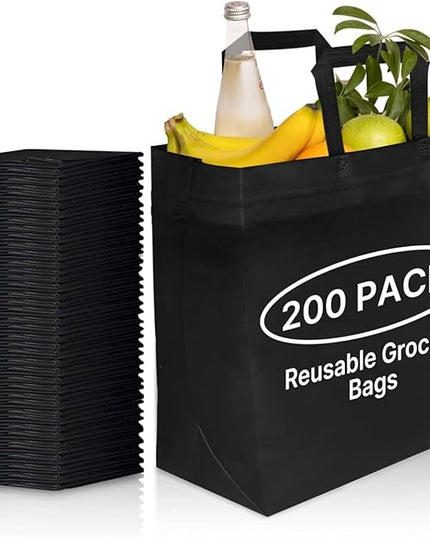 Simply Cool Reusable Grocery Bags Eco-Friendly - Reusable Shopping Bags, Heavy Duty Grocery Bags, Foldable, Tote Bags Bulk